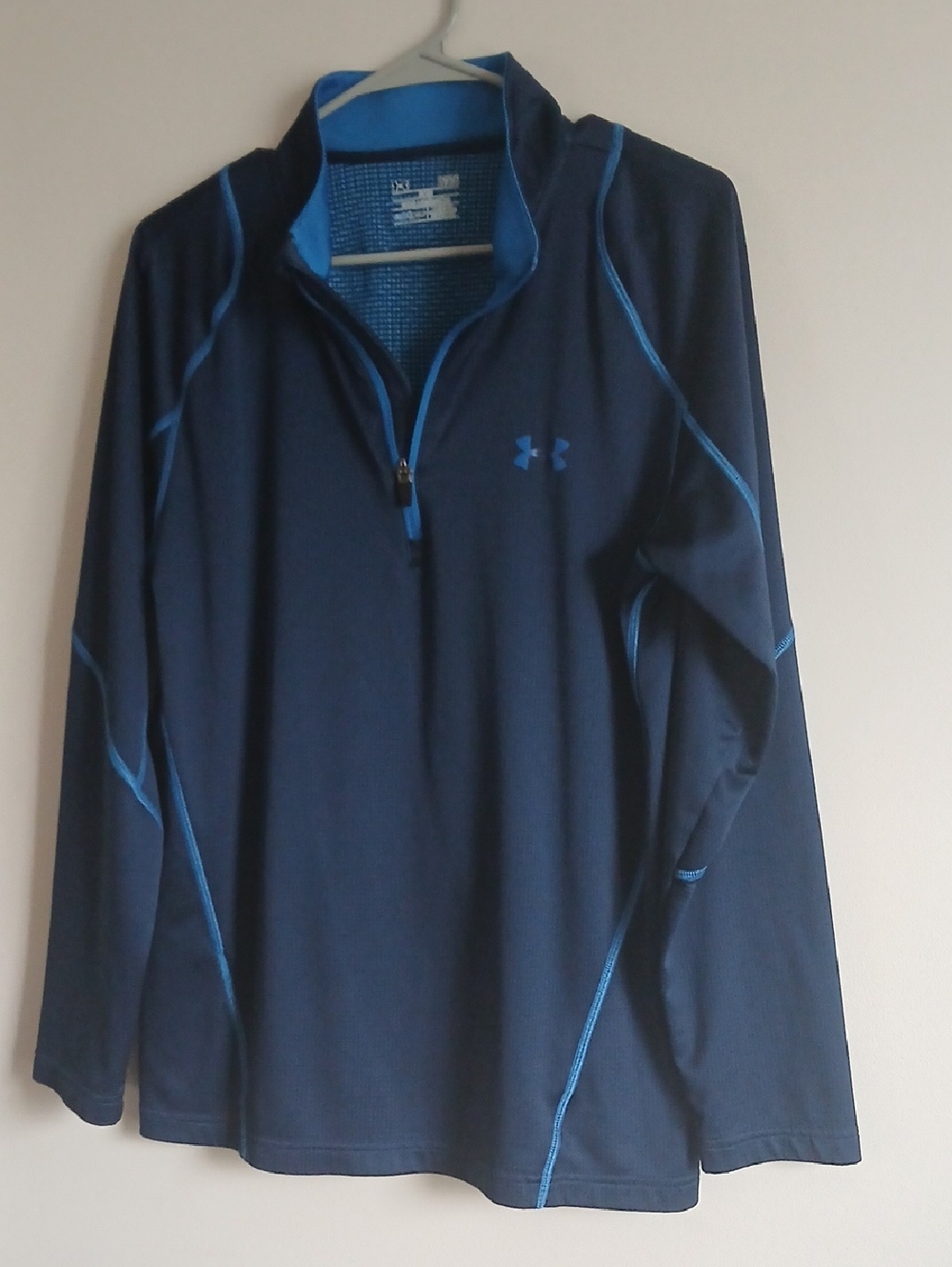 Under Armour Navy & Light Blue Quarter-Zip Performance Pullover